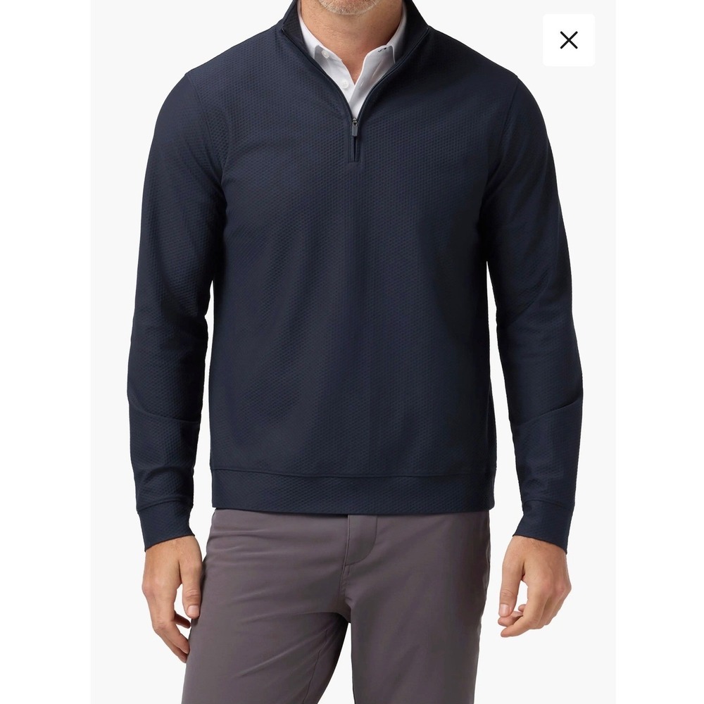 Stillwater Supply Co Quarter Zip Pullover Mens XL Navy Blue P1206-604-CS Ribbed